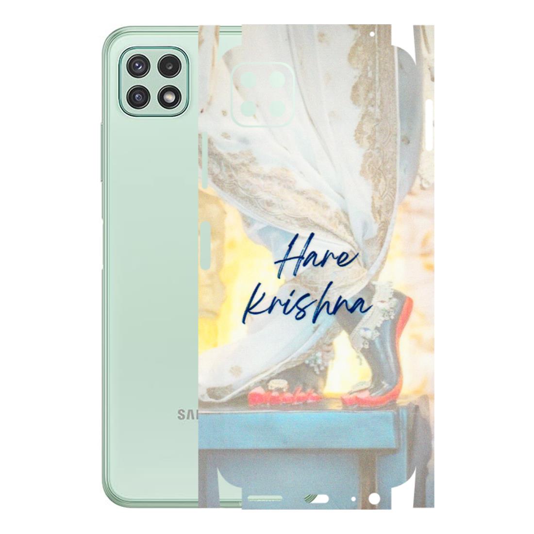 Samsung A/S Series Phone Skins (All Models) - Hare Krishna - 3D Embossed Finish (L-03) Samsung Galaxy A22 (5G)