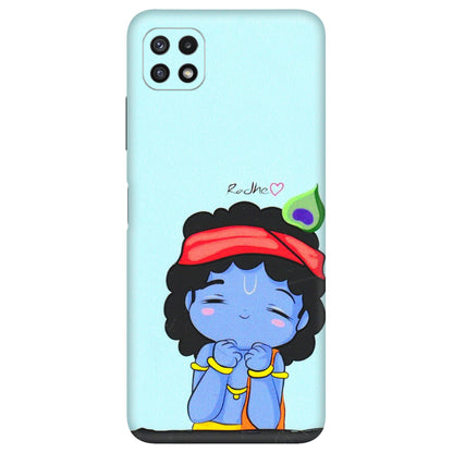 Samsung A/S Series Phone Skins (All Models) - Radhe Radhe Cute Toon - 3D Embossed Finish (L-05) Samsung Galaxy A22 (5G)