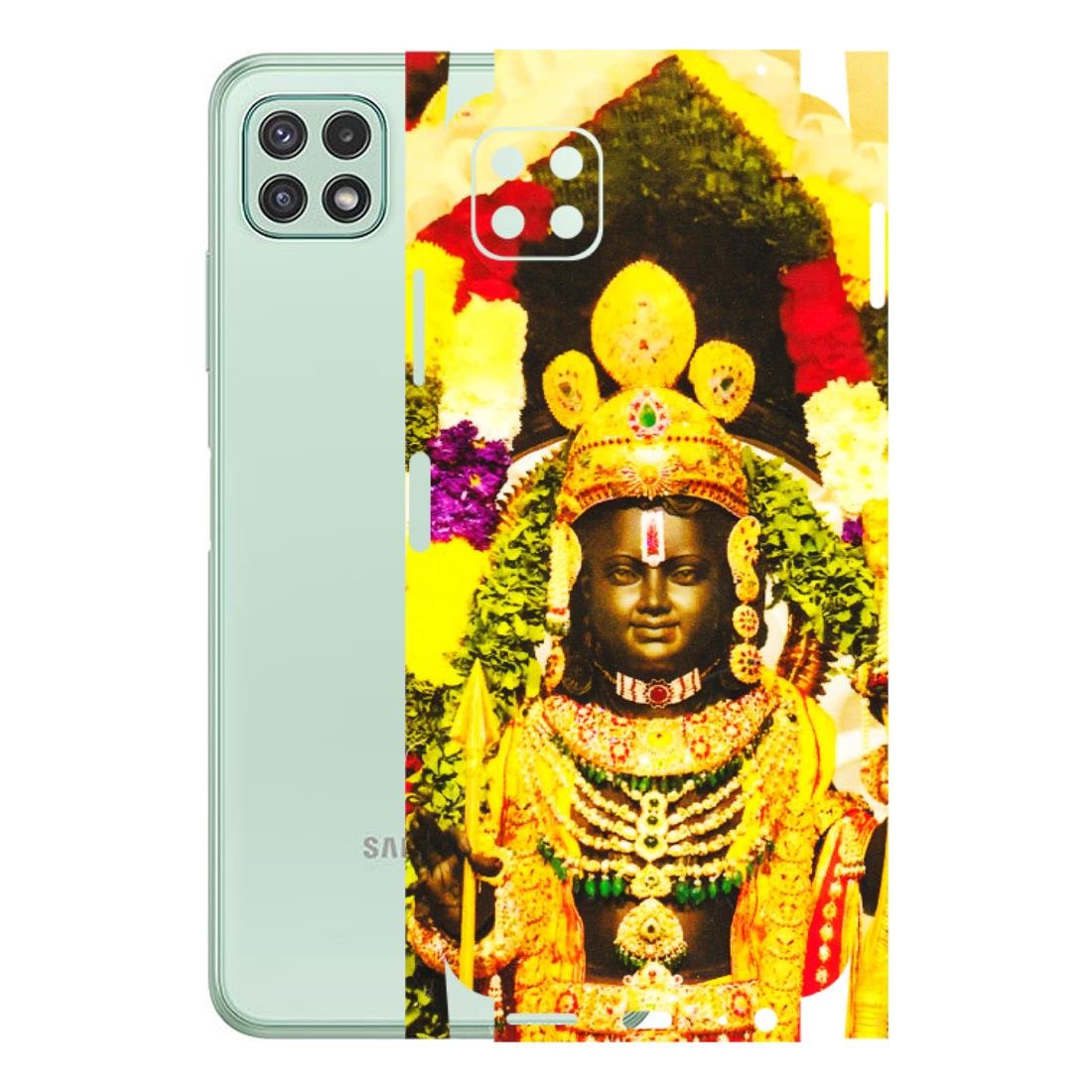 Samsung A/S Series Phone Skins (All Models) - Ram Lalla Ayodhya - 3D Embossed Finish (L-103) Samsung Galaxy A22 (5G)