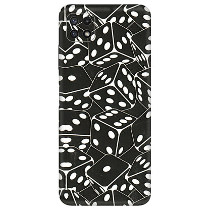 Samsung A/S Series Phone Skins (All Models) - Big Black Dices - 3D Embossed Finish (L-106) Samsung Galaxy A22 (5G)