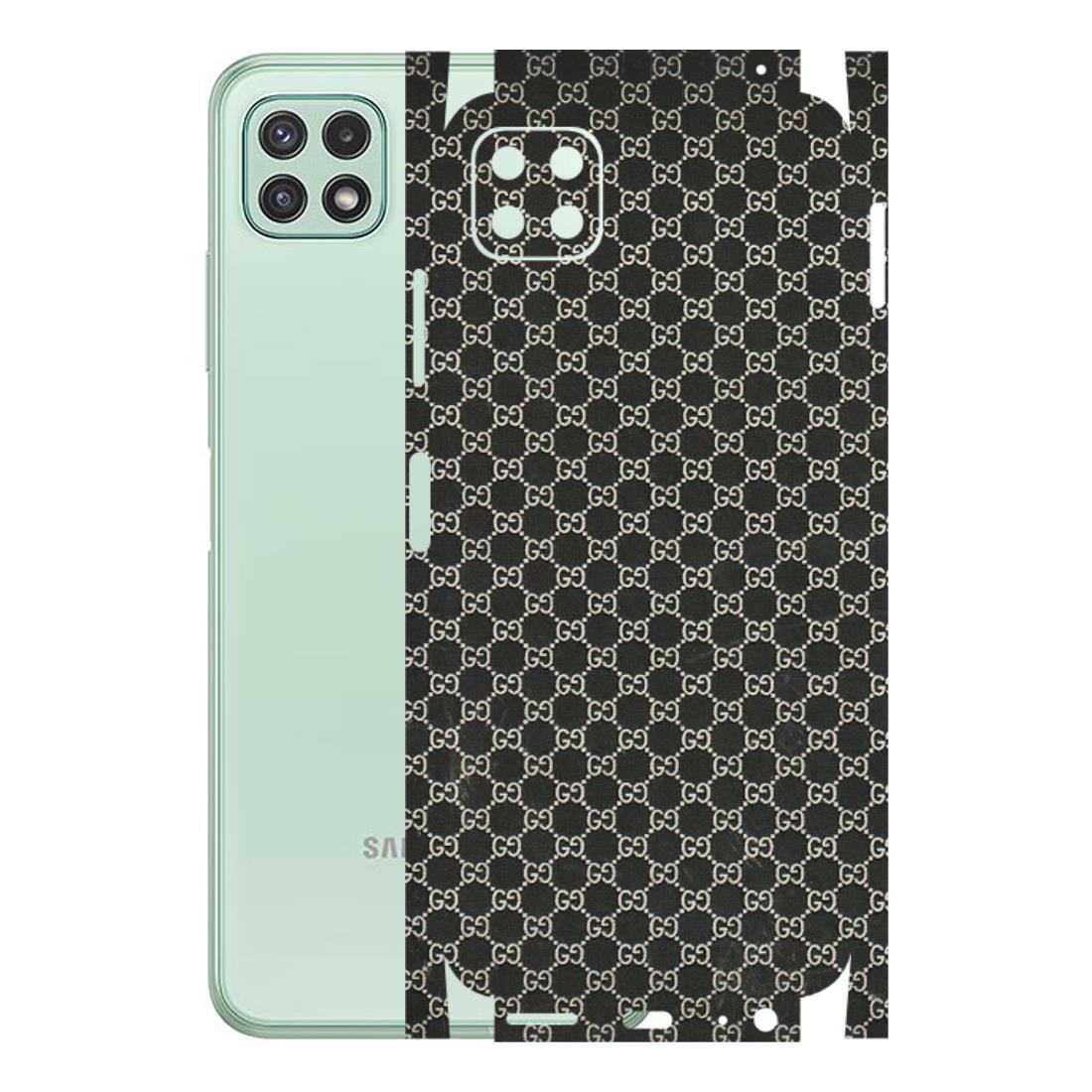 Samsung A/S Series Phone Skins (All Models) - Black G Print - 3D Embossed Finish (L-109) Samsung Galaxy A22 (5G)