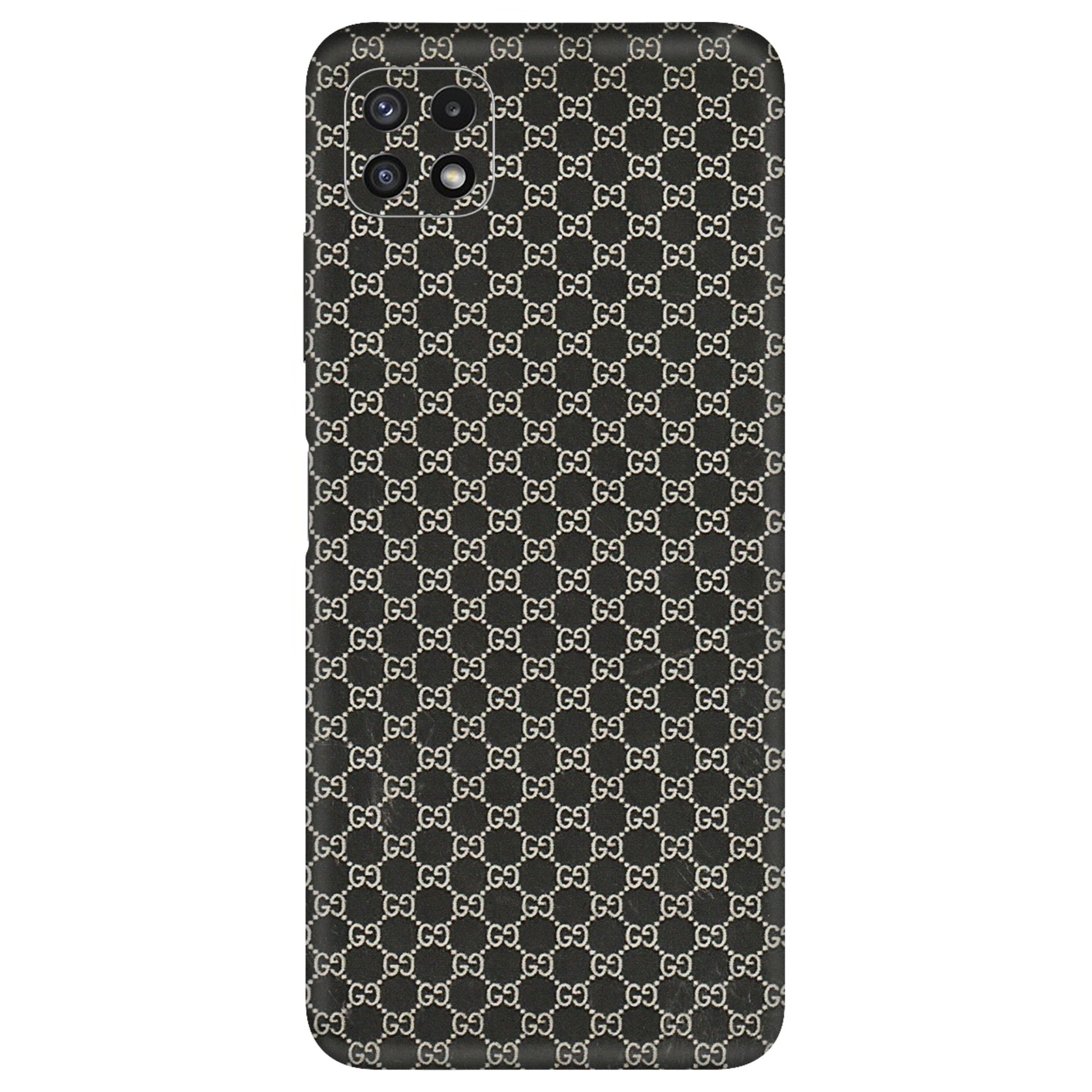 Samsung A/S Series Phone Skins (All Models) - Black G Print - 3D Embossed Finish (L-109) Samsung Galaxy A22 (5G)