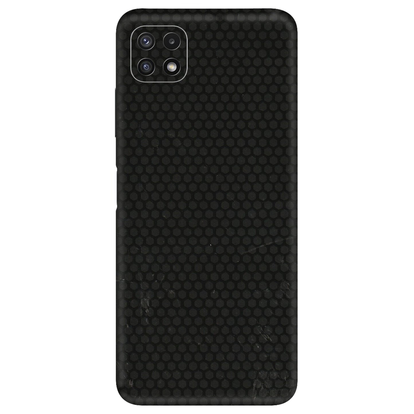 Samsung A/S Series Phone Skins (All Models) - Black honeycomb - 3D Embossed Finish (L-114) Samsung Galaxy A22 (5G)