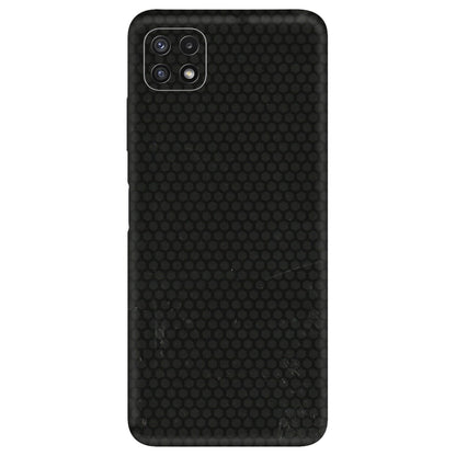 Samsung A/S Series Phone Skins (All Models) - Black honeycomb - 3D Embossed Finish (L-114) Samsung Galaxy A22 (5G)