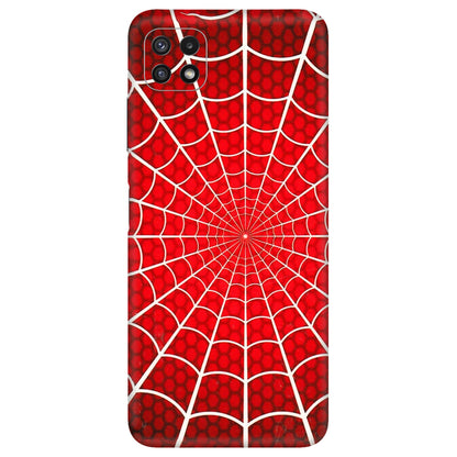 Samsung A/S Series Phone Skins (All Models) - Classic Spidey Web - 3D Embossed Finish (L-115) Samsung Galaxy A22 (5G)