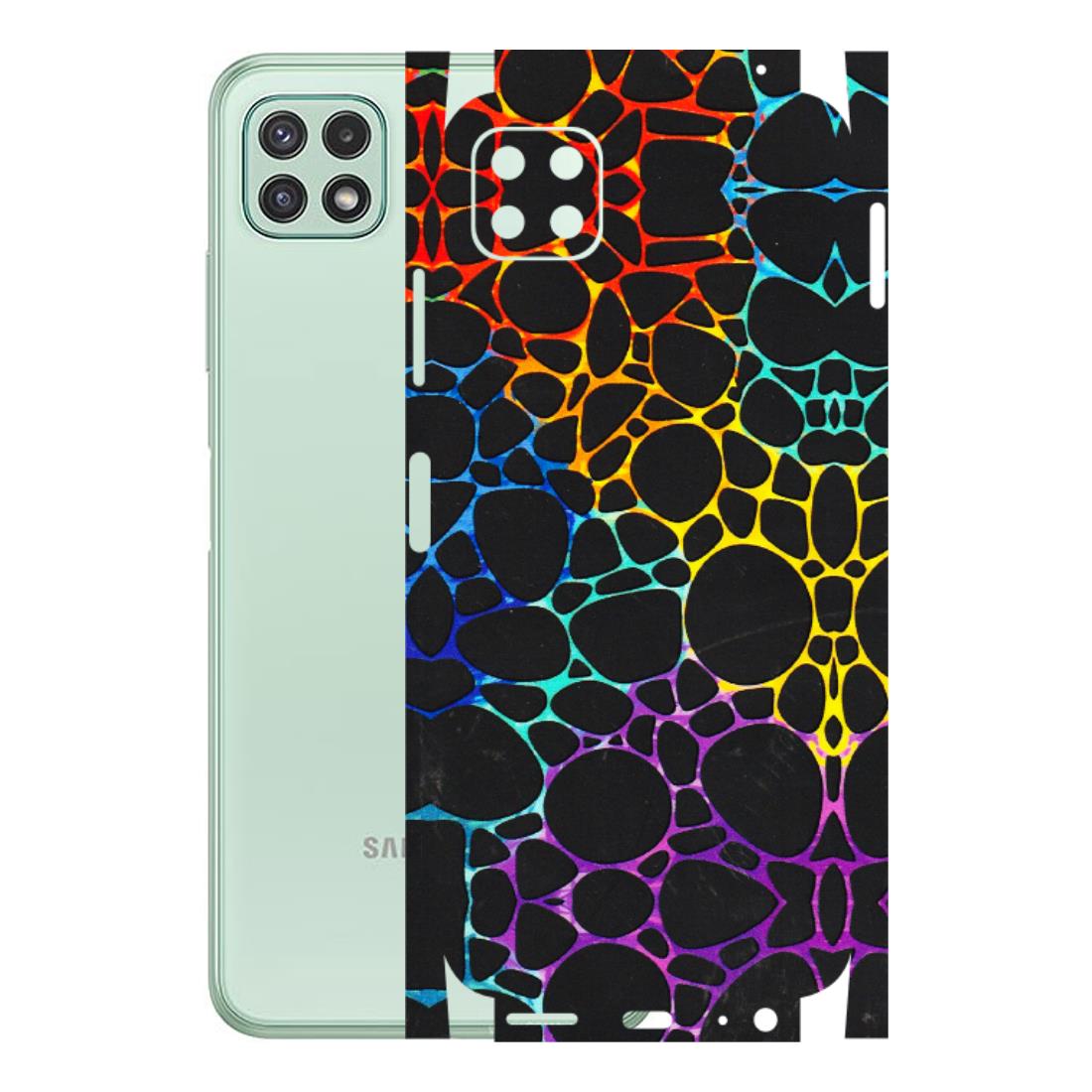 Samsung A/S Series Phone Skins (All Models) - Abstract Art MultiColour - 3D Embossed Finish (L-133) Samsung Galaxy A22 (5G)