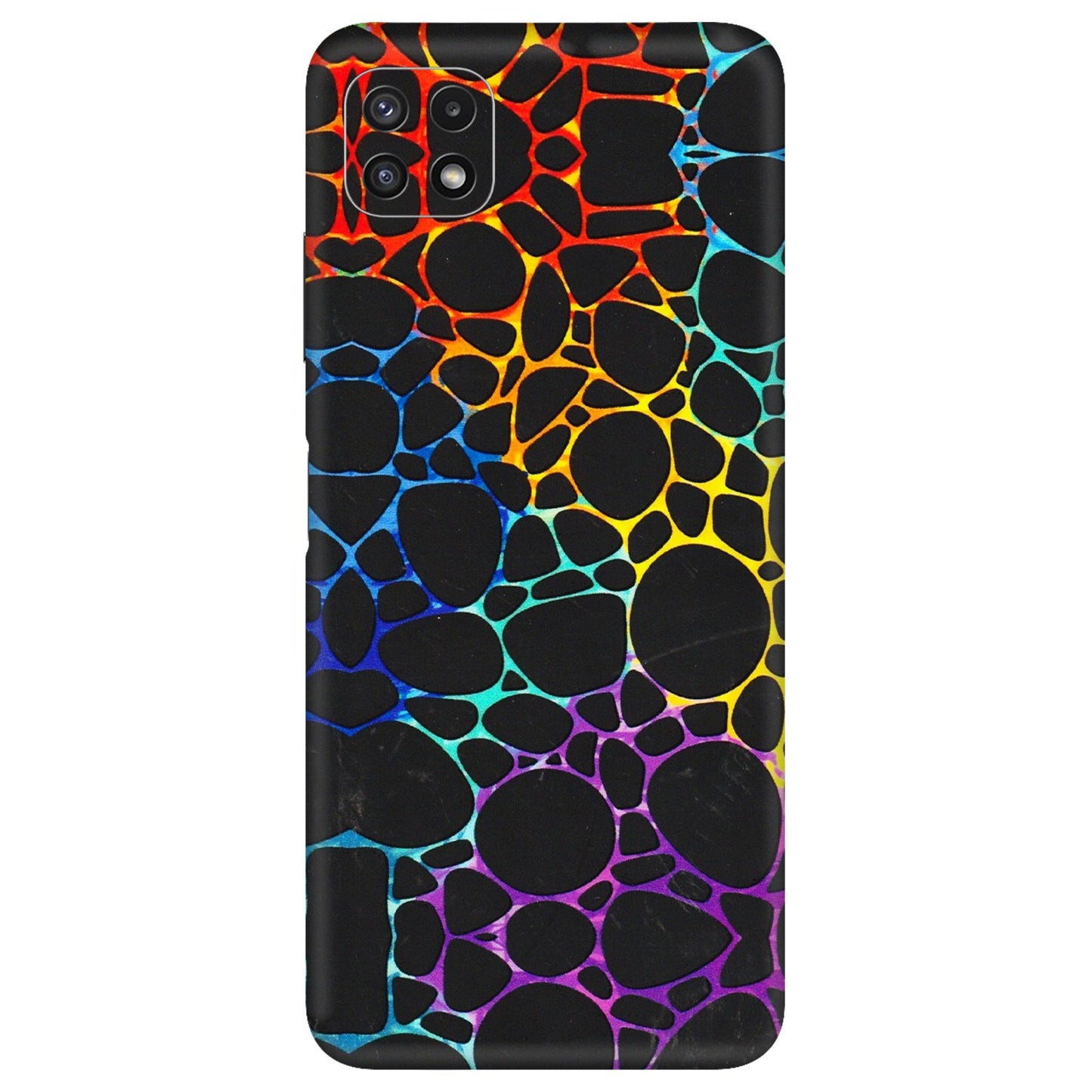 Samsung A/S Series Phone Skins (All Models) - Abstract Art MultiColour - 3D Embossed Finish (L-133) Samsung Galaxy A22 (5G)