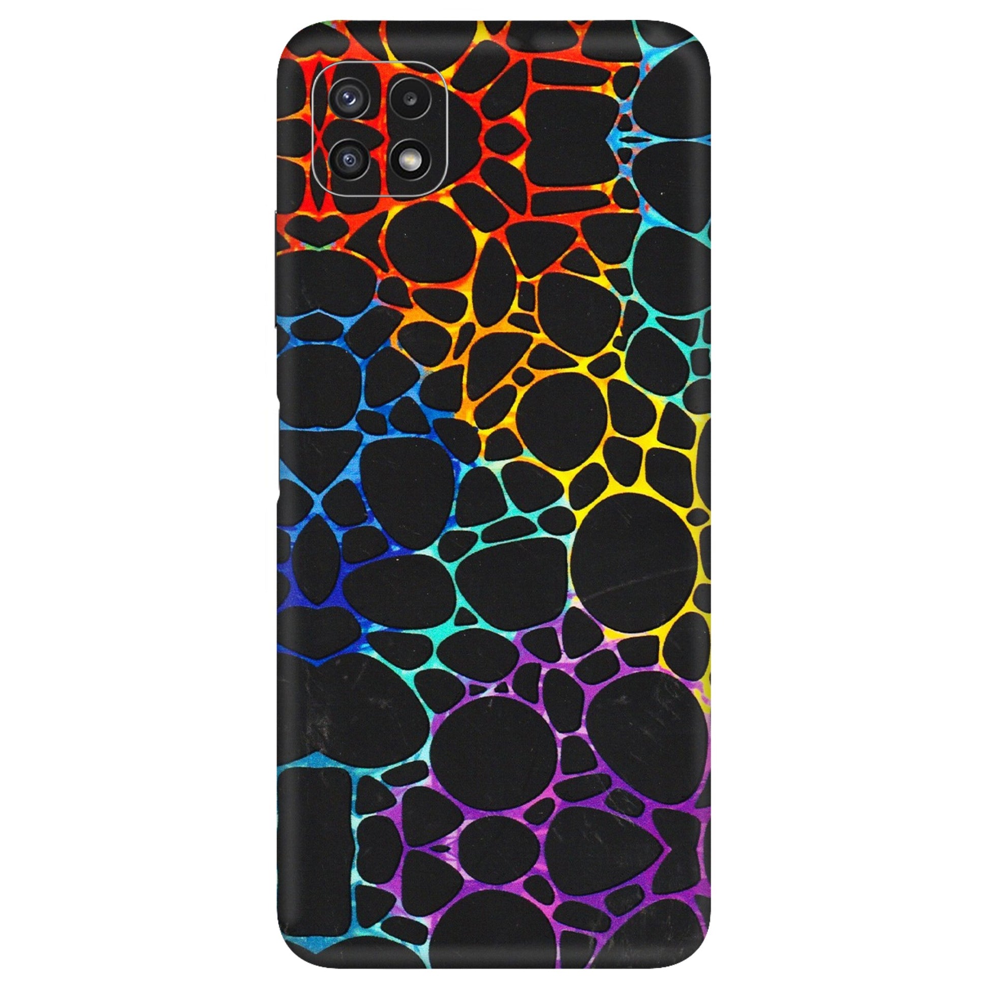Samsung A/S Series Phone Skins (All Models) - Abstract Art MultiColour - 3D Embossed Finish (L-133) Samsung Galaxy A22 (5G)