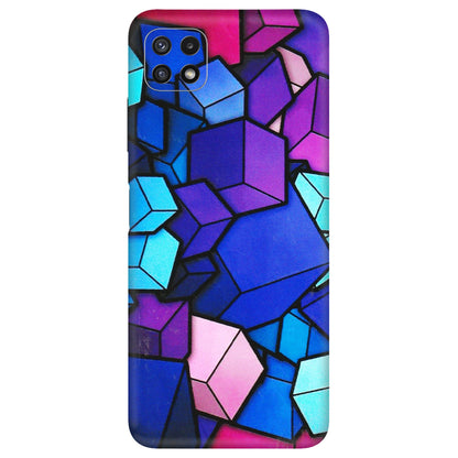 Samsung A/S Series Phone Skins (All Models) - Cube Doodle - 3D Embossed Finish (L-141) Samsung Galaxy A22 (5G)