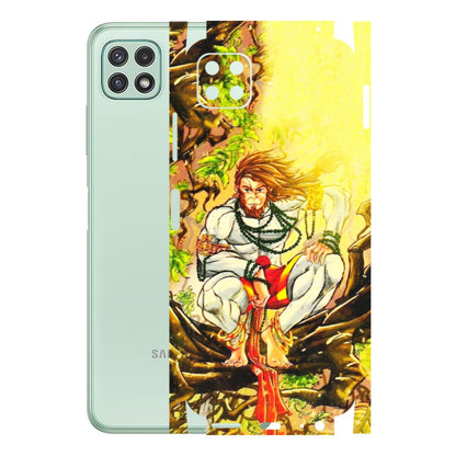 Samsung A/S Series Phone Skins (All Models) - Lord Hanuman - 3D Embossed Finish (L-152) Samsung Galaxy A22 (5G)