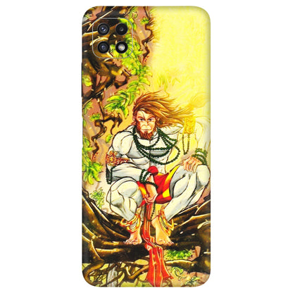 Samsung A/S Series Phone Skins (All Models) - Lord Hanuman - 3D Embossed Finish (L-152) Samsung Galaxy A22 (5G)