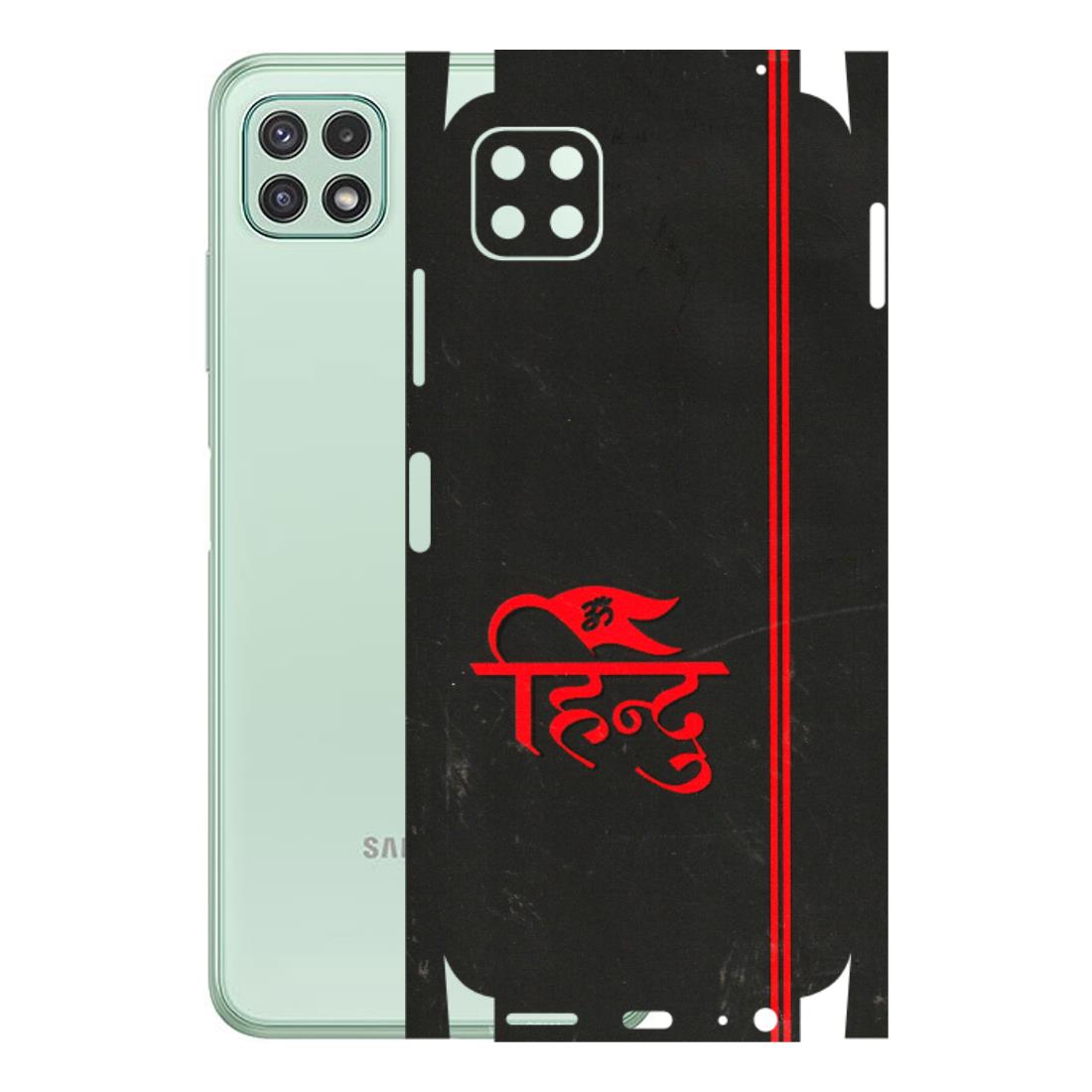 Samsung A/S Series Phone Skins (All Models) - Hindu Black - 3D Embossed Finish (L-153) Samsung Galaxy A22 (5G)