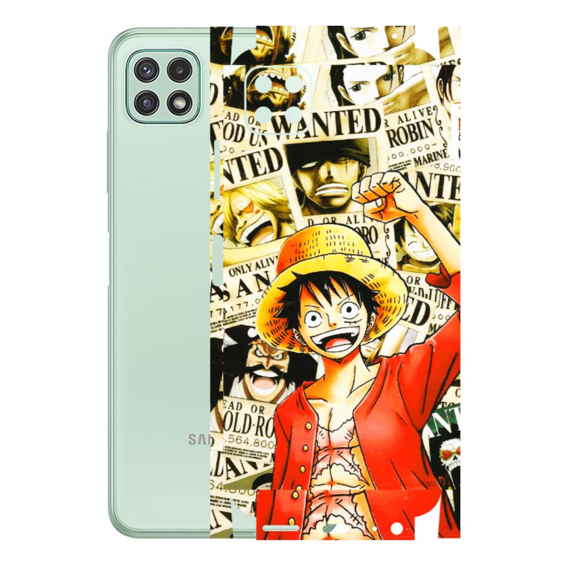 Samsung A/S Series Phone Skins (All Models) - Luffy Anime - 3D Embossed Finish (L-177) Samsung Galaxy A22 (5G)
