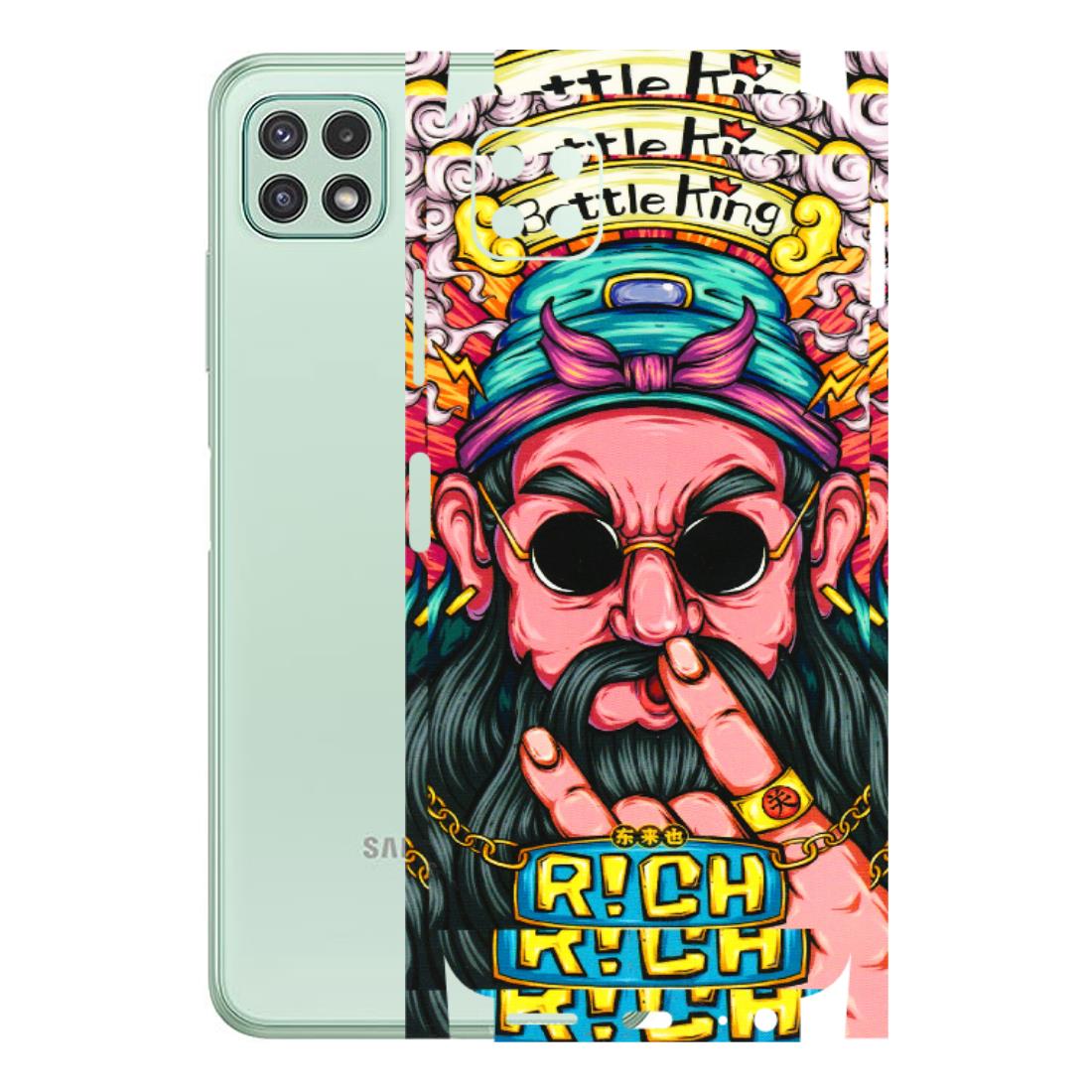 Samsung A/S Series Phone Skins (All Models) - Battle King Dude Face - 3D Embossed Finish (L-178) Samsung Galaxy A22 (5G)