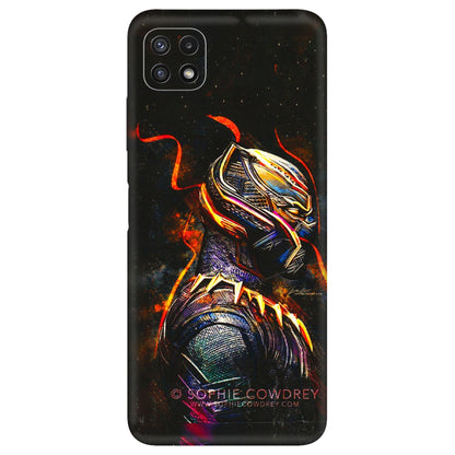 Samsung A/S Series Phone Skins (All Models) - Black Panther - 3D Embossed Finish (L-190) Samsung Galaxy A22 (5G)