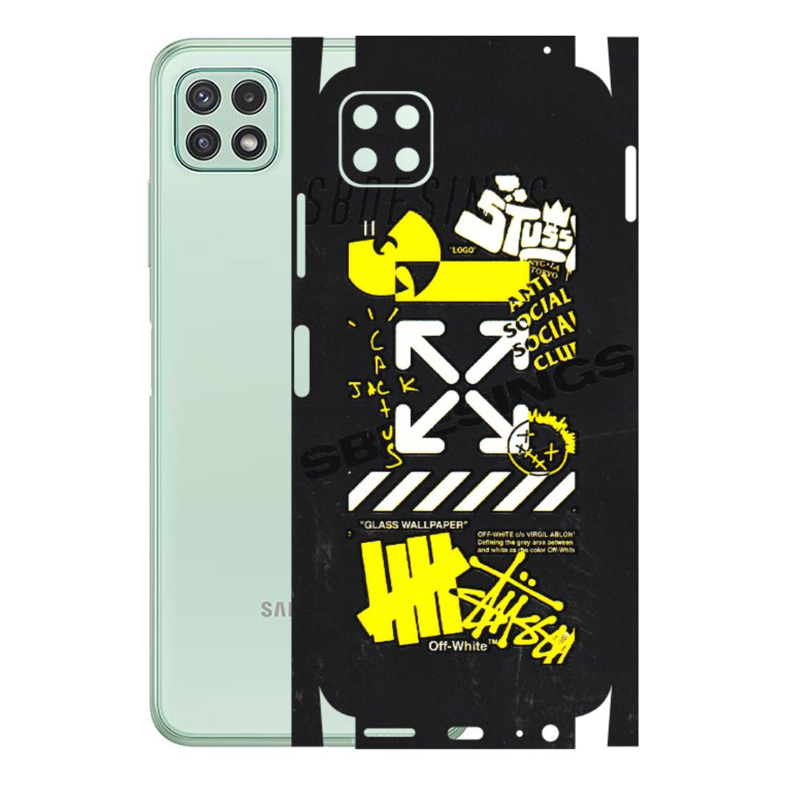 Samsung A/S Series Phone Skins (All Models) - Anti Social Graffiti - 3D Embossed Finish (L-198) Samsung Galaxy A22 (5G)