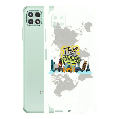 Samsung A/S Series Phone Skins (All Models) - Travel Therapy - 3D Embossed Finish (L-199) Samsung Galaxy A22 (5G)