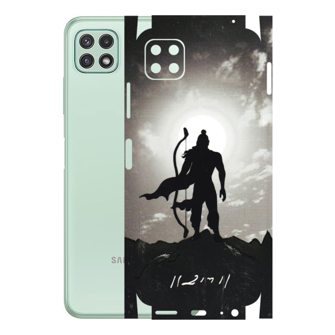Samsung A/S Series Phone Skins (All Models) - Jai Siya Ram - 3D Embossed Finish (L-200) Samsung Galaxy A22 (5G)