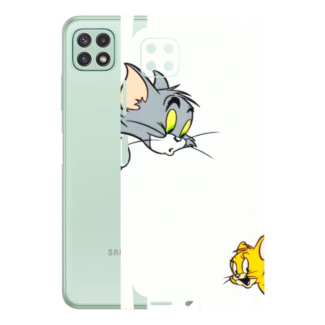 Samsung A/S Series Phone Skins (All Models) - Cute Tom And Jerry - 3D Embossed Finish (L-220) Samsung Galaxy A22 (5G)