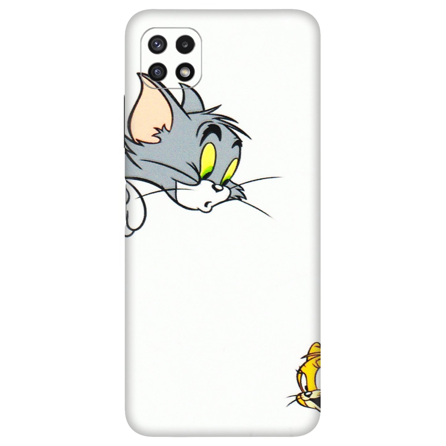 Samsung A/S Series Phone Skins (All Models) - Cute Tom And Jerry - 3D Embossed Finish (L-220) Samsung Galaxy A22 (5G)