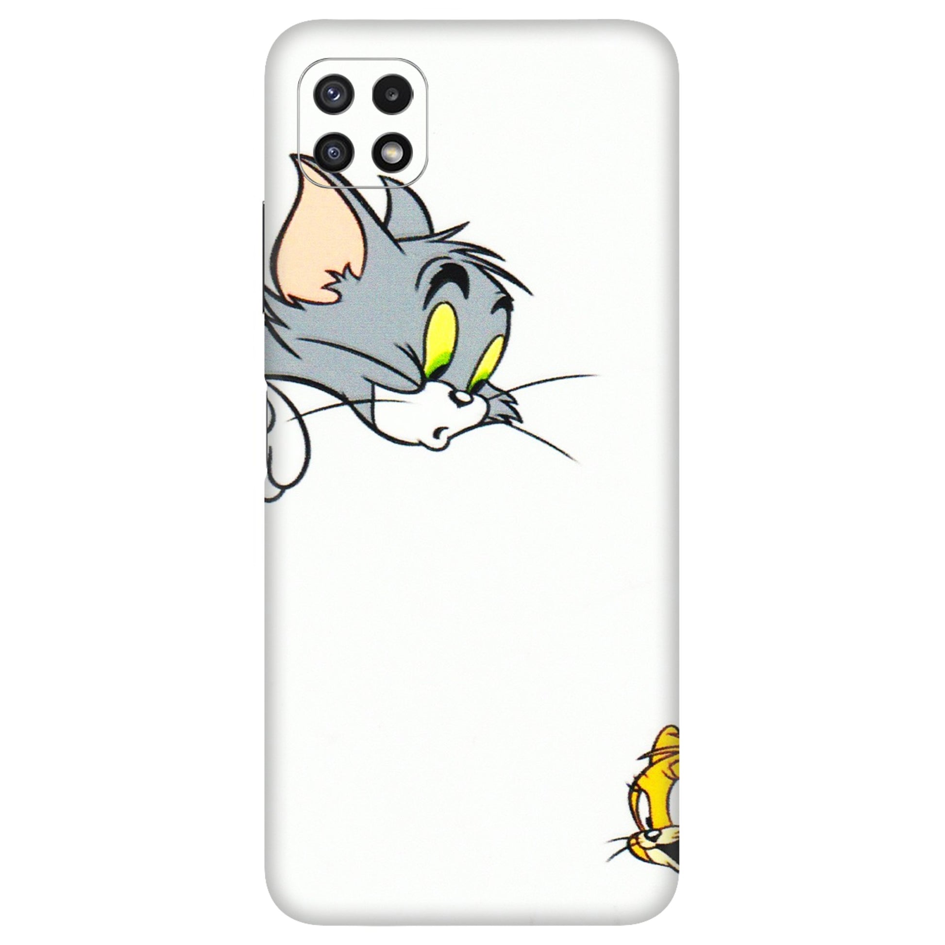 Samsung A/S Series Phone Skins (All Models) - Cute Tom And Jerry - 3D Embossed Finish (L-220) Samsung Galaxy A22 (5G)