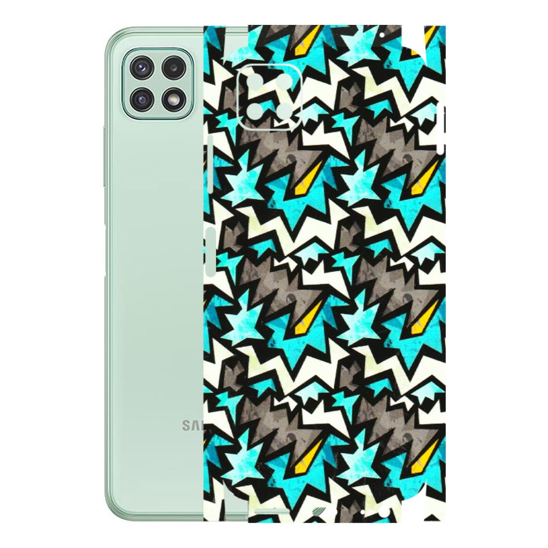 Samsung A/S Series Phone Skins (All Models) - Funky Zig Zag - 3D Embossed Finish (L-223) Samsung Galaxy A22 (5G)