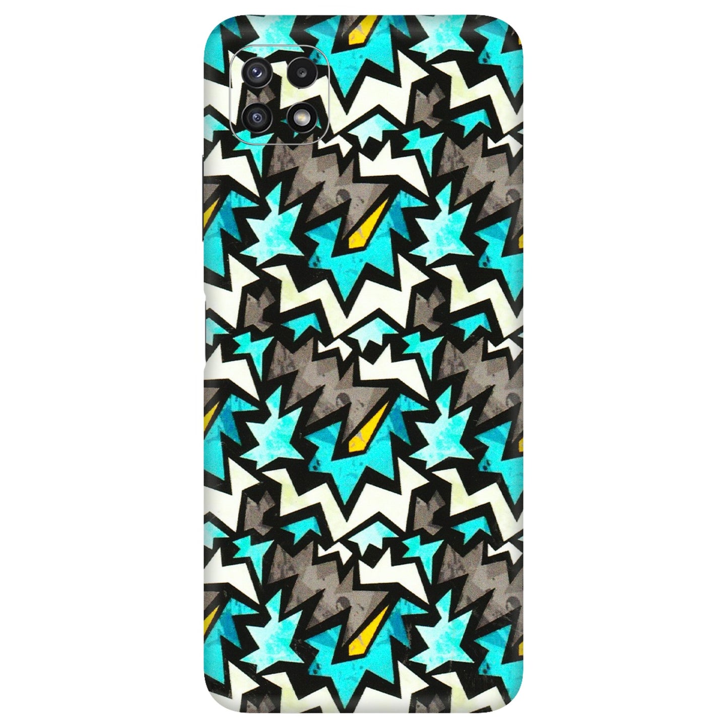 Samsung A/S Series Phone Skins (All Models) - Funky Zig Zag - 3D Embossed Finish (L-223) Samsung Galaxy A22 (5G)