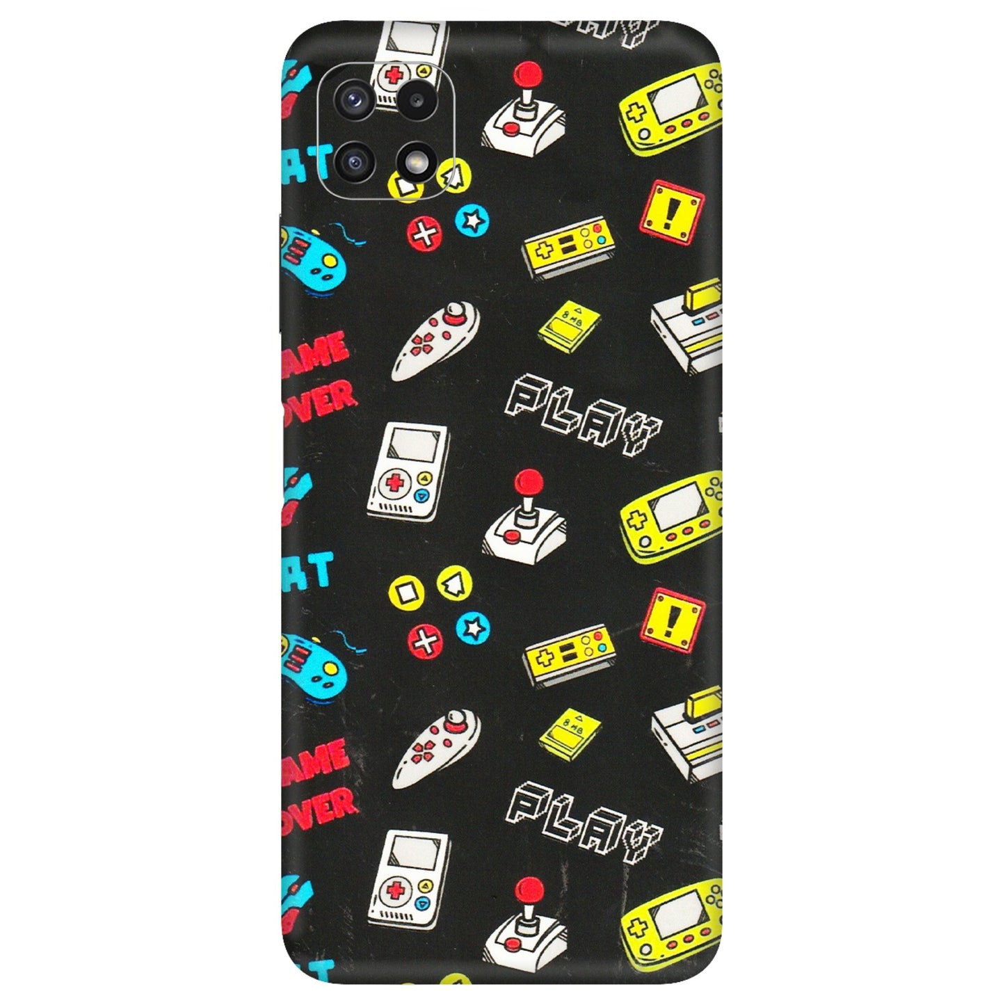 Samsung A/S Series Phone Skins (All Models) - Gaming Doodles - 3D Embossed Finish (L-224) Samsung Galaxy A22 (5G)