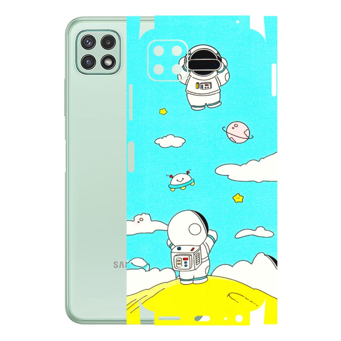 Samsung A/S Series Phone Skins (All Models) - Blue Skies Astro Float - 3D Embossed Finish (L-230) Samsung Galaxy A22 (5G)