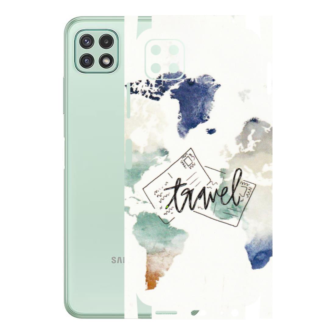 Samsung A/S Series Phone Skins (All Models) - Travel The World - 3D Embossed Finish (L-232) Samsung Galaxy A22 (5G)