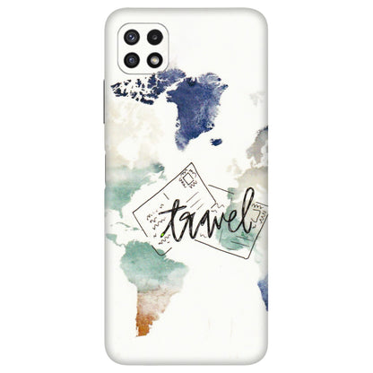 Samsung A/S Series Phone Skins (All Models) - Travel The World - 3D Embossed Finish (L-232) Samsung Galaxy A22 (5G)