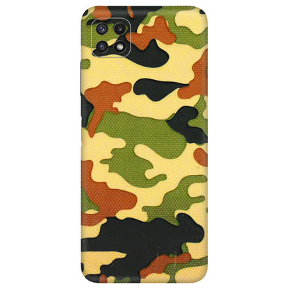 Samsung A/S Series Phone Skins (All Models) - Indian Military - 3D Embossed Finish (L-234) Samsung Galaxy A22 (5G)