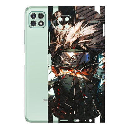 Samsung A/S Series Phone Skins (All Models) - Kakashi Shattered Glass Effect - 3D Embossed Finish (L-237) Samsung Galaxy A22 (5G)