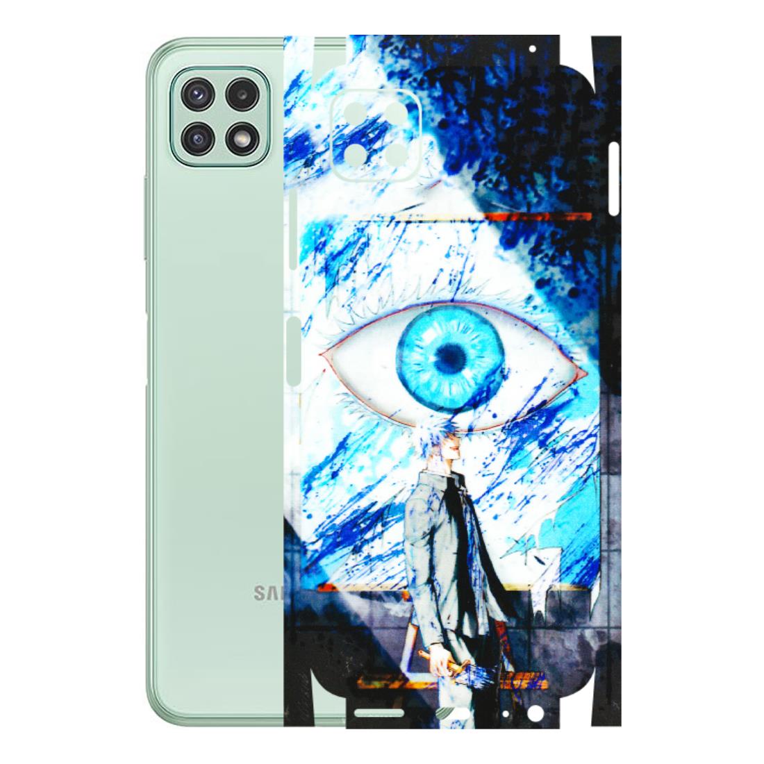 Samsung A/S Series Phone Skins (All Models) - Gojo Satoru evil eye - 3D Embossed Finish (L-239) Samsung Galaxy A22 (5G)