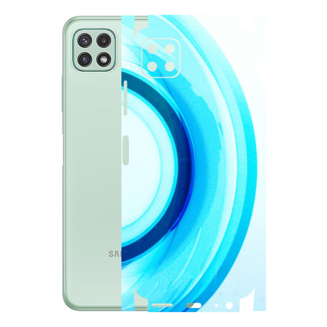 Samsung A/S Series Phone Skins (All Models) - The Blue Curve - 3D Embossed Finish (L-244) Samsung Galaxy A22 (5G)