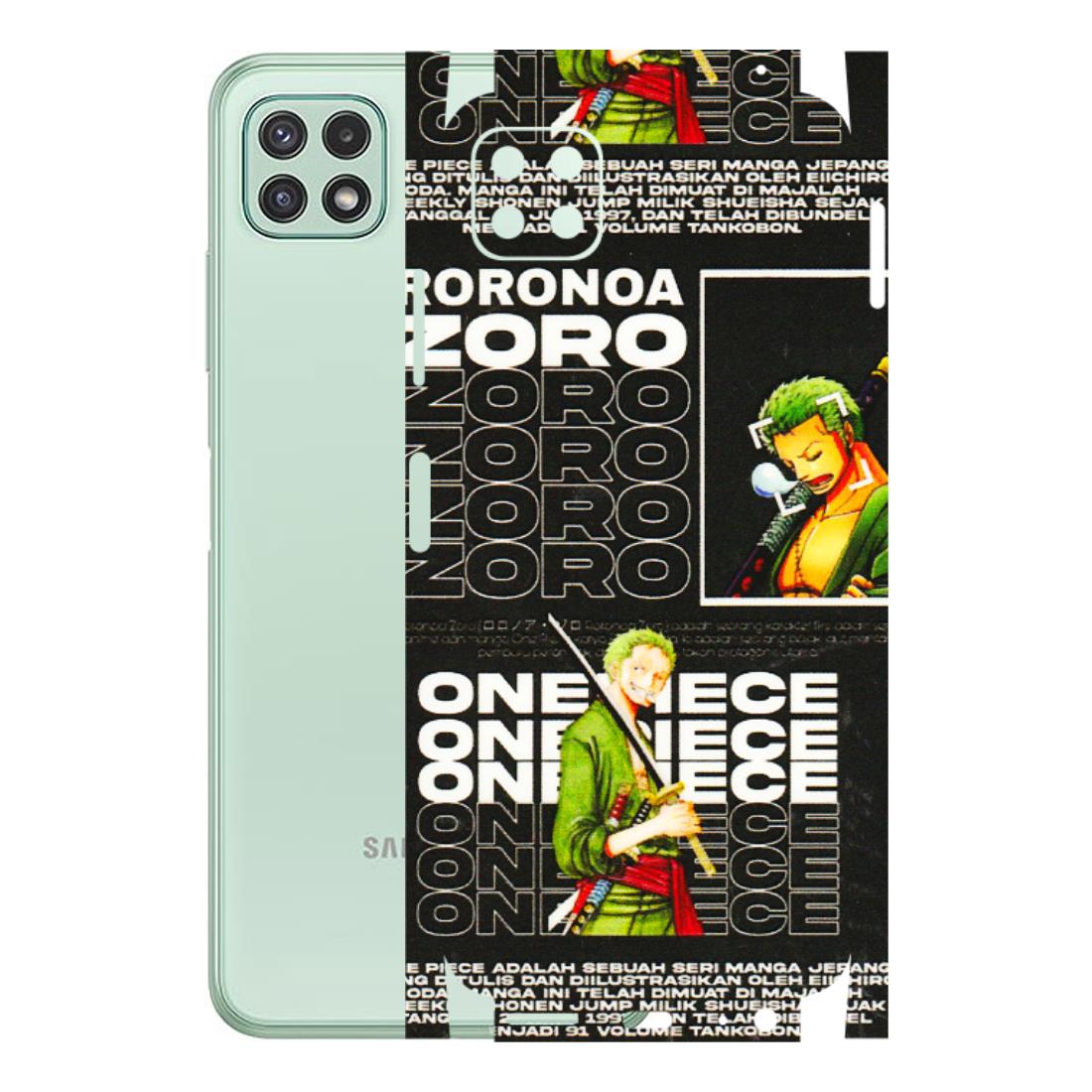 Samsung A/S Series Phone Skins (All Models) - One Piece Zoro - 3D Embossed Finish (L-250) Samsung Galaxy A22 (5G)
