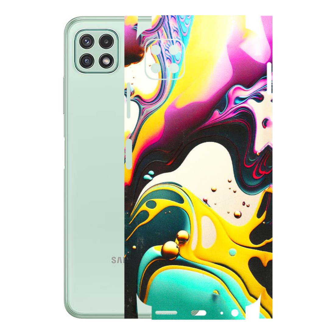 Samsung A/S Series Phone Skins (All Models) - Multicolor Abstract pattern - 3D Embossed Finish (L-254) Samsung Galaxy A22 (5G)