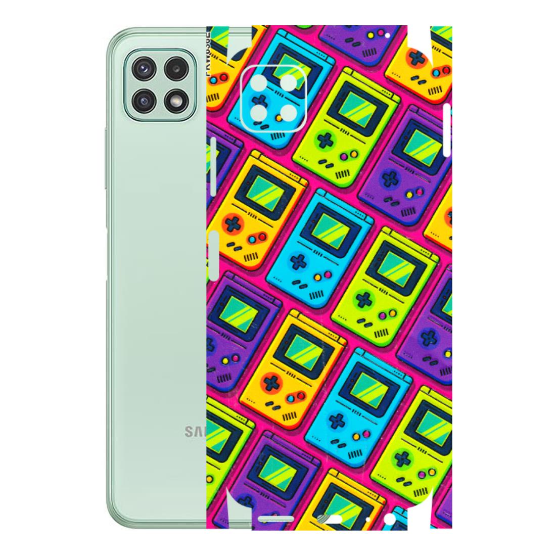 Samsung A/S Series Phone Skins (All Models) - Gameboy Colourful - 3D Embossed Finish (L-266) Samsung Galaxy A22 (5G)