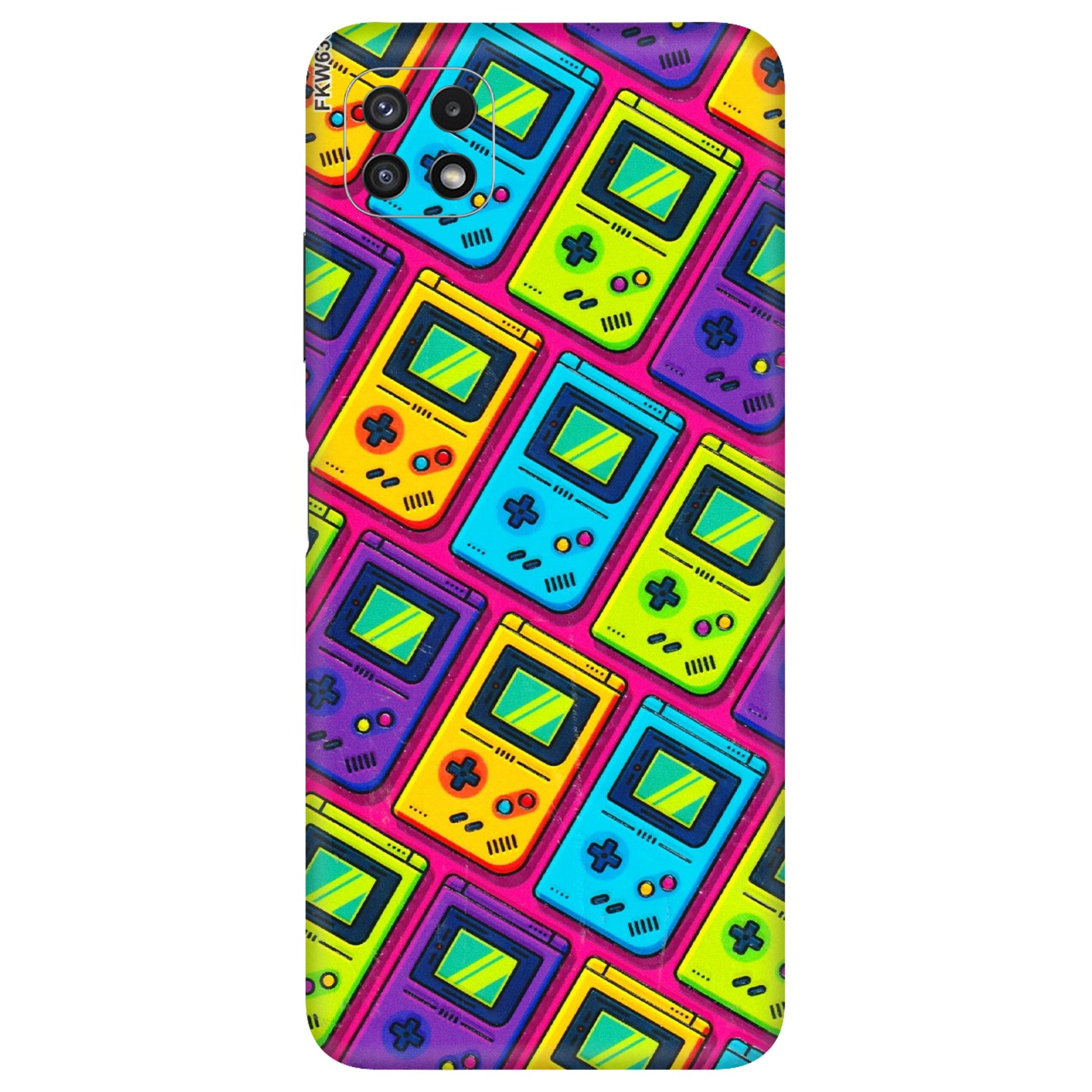 Samsung A/S Series Phone Skins (All Models) - Gameboy Colourful - 3D Embossed Finish (L-266) Samsung Galaxy A22 (5G)