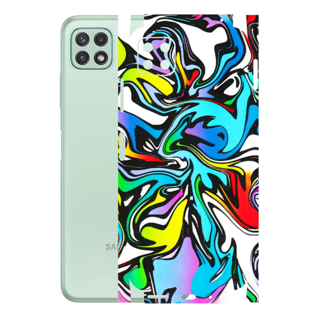 Samsung A/S Series Phone Skins (All Models) - Abstract Colour Paints - 3D Embossed Finish (L-271) Samsung Galaxy A22 (5G)