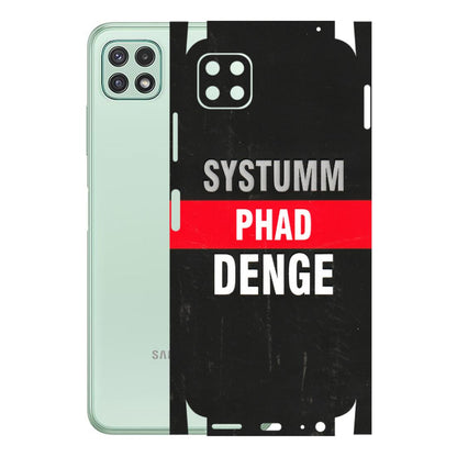 Samsung A/S Series Phone Skins (All Models) - Systumm Phad Denge - 3D Embossed Finish (L-278) Samsung Galaxy A22 (5G)