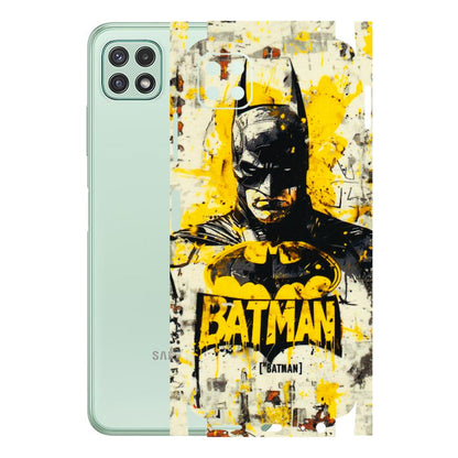Samsung A/S Series Phone Skins (All Models) - Batman Yellow BT - 3D Embossed Finish (L-304) Samsung Galaxy A22 (5G)