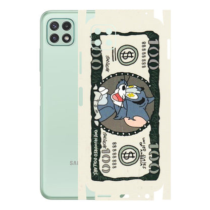 Samsung A/S Series Phone Skins (All Models) - Tom Hundred Dollar - 3D Embossed Finish (L-324) Samsung Galaxy A22 (5G)