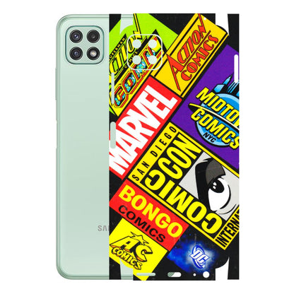 Samsung A/S Series Phone Skins (All Models) - Bongo Comic Con - 3D Embossed Finish (L-325) Samsung Galaxy A22 (5G)