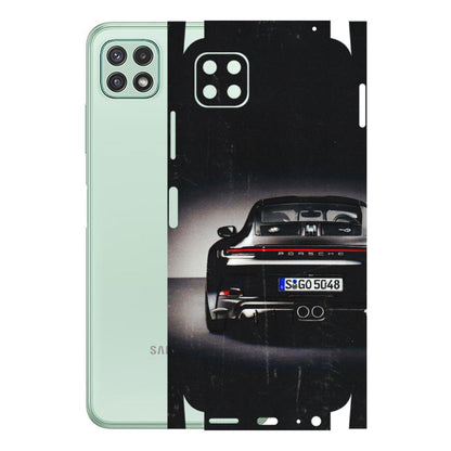 Samsung A/S Series Phone Skins (All Models) - New Black Porsche GT3 - 3D Embossed Finish (L-327) Samsung Galaxy A22 (5G)