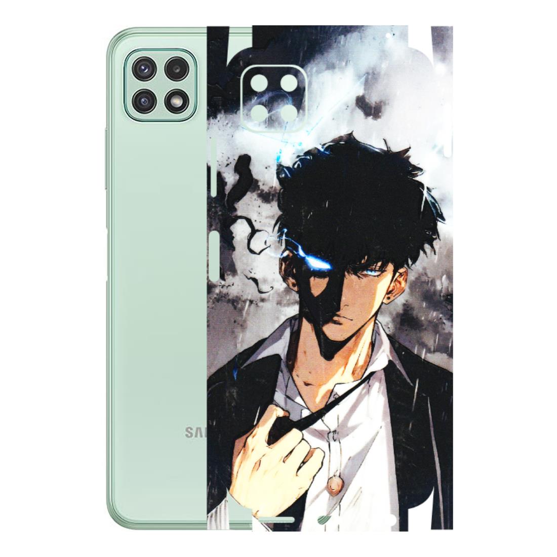 Samsung A/S Series Phone Skins (All Models) - Sung Jinwoo Manhwa Anime - 3D Embossed Finish (L-328) Samsung Galaxy A22 (5G)