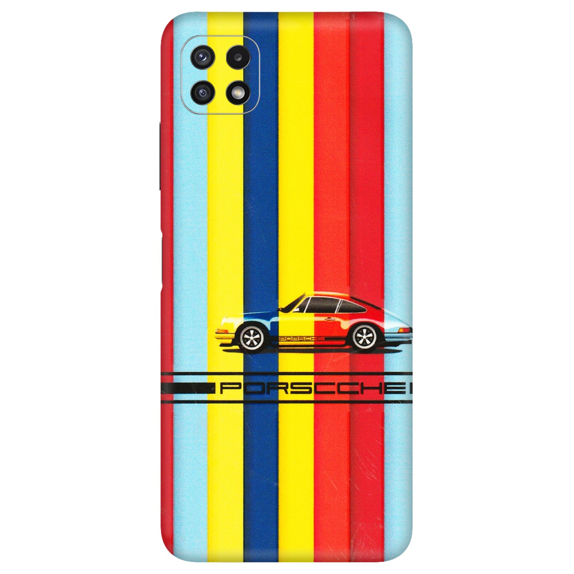 Samsung A/S Series Phone Skins (All Models) - Multicolour Porche - 3D Embossed Finish (L-39) Samsung Galaxy A22 (5G)