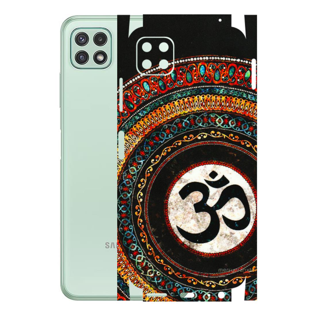 Samsung A/S Series Phone Skins (All Models) - Aum Chant Abstract - 3D Embossed Finish (L-42) Samsung Galaxy A22 (5G)