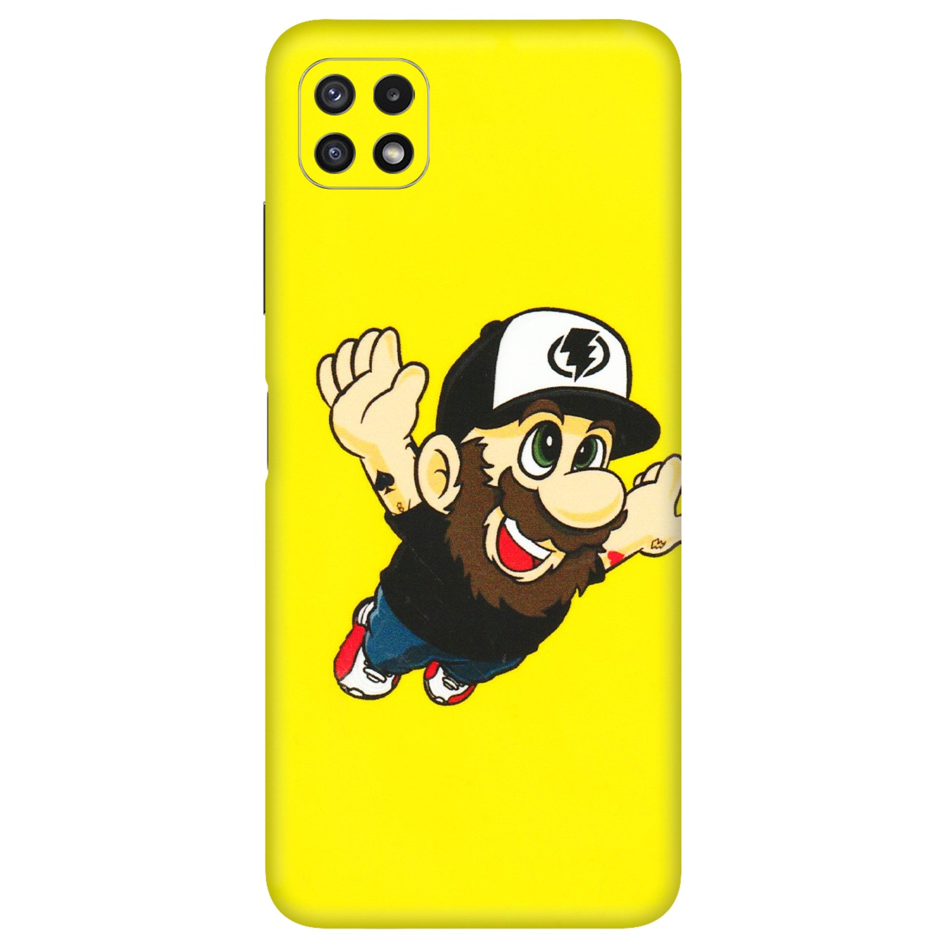 Samsung A/S Series Phone Skins (All Models) - Flying Beardo - 3D Embossed Finish (L-60) Samsung Galaxy A22 (5G)