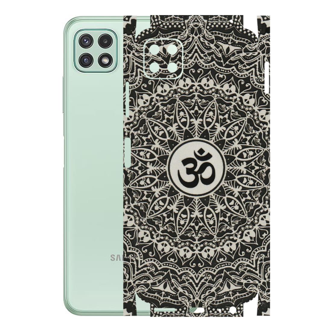 Samsung A/S Series Phone Skins (All Models) - Aum Elegant Mandala - 3D Embossed Finish (L-62) Samsung Galaxy A22 (5G)